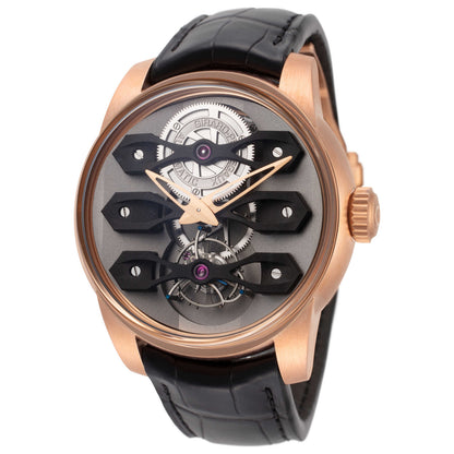 Front view of Girard-Perregaux Three Bridges Men's Automatic Watch 99270-52-000-BA6A