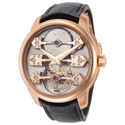 Front view of Girard-Perregaux Three Bridges Men's Automatic Watch 99275-52-000-BA6E