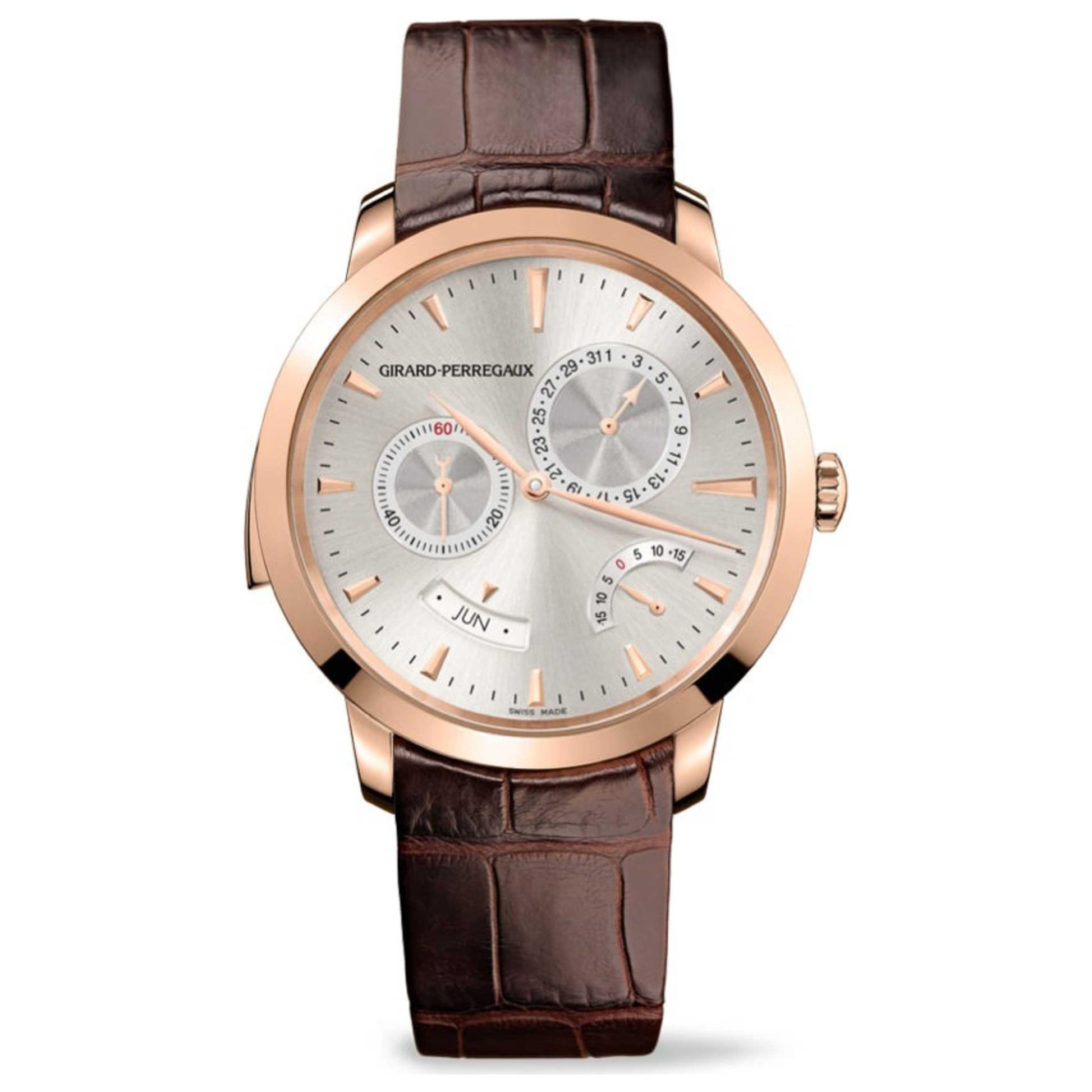 Front view of Girard-Perregaux 1966 Men's Manual-Wind Watch 99651-52-131-BKBA