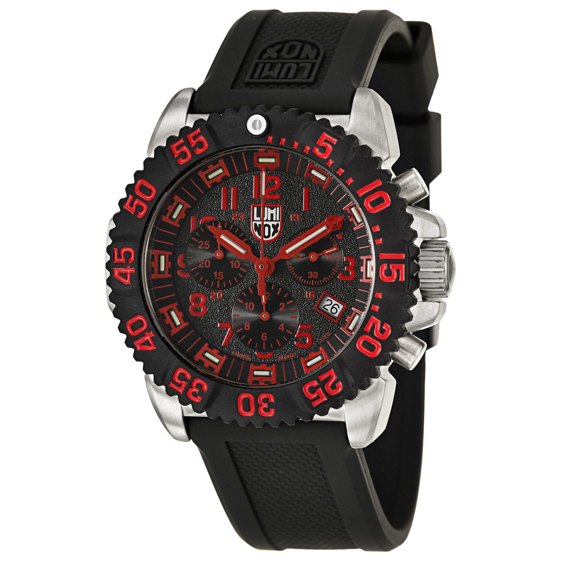 Front view of Luminox Navy SEAL Colormark Men's Swiss Quartz (Battery-Powered) Watch A-3195