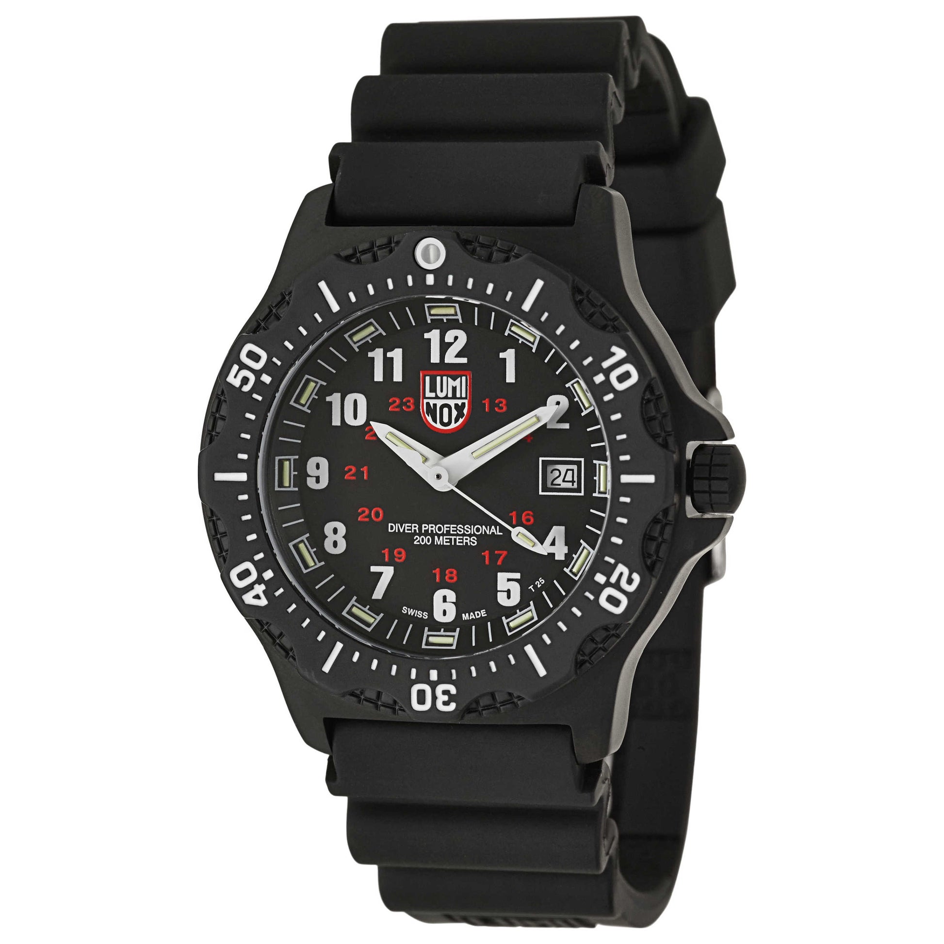 Front view of Luminox Black OPS Men's Swiss Quartz (Battery-Powered) Watch A-8401