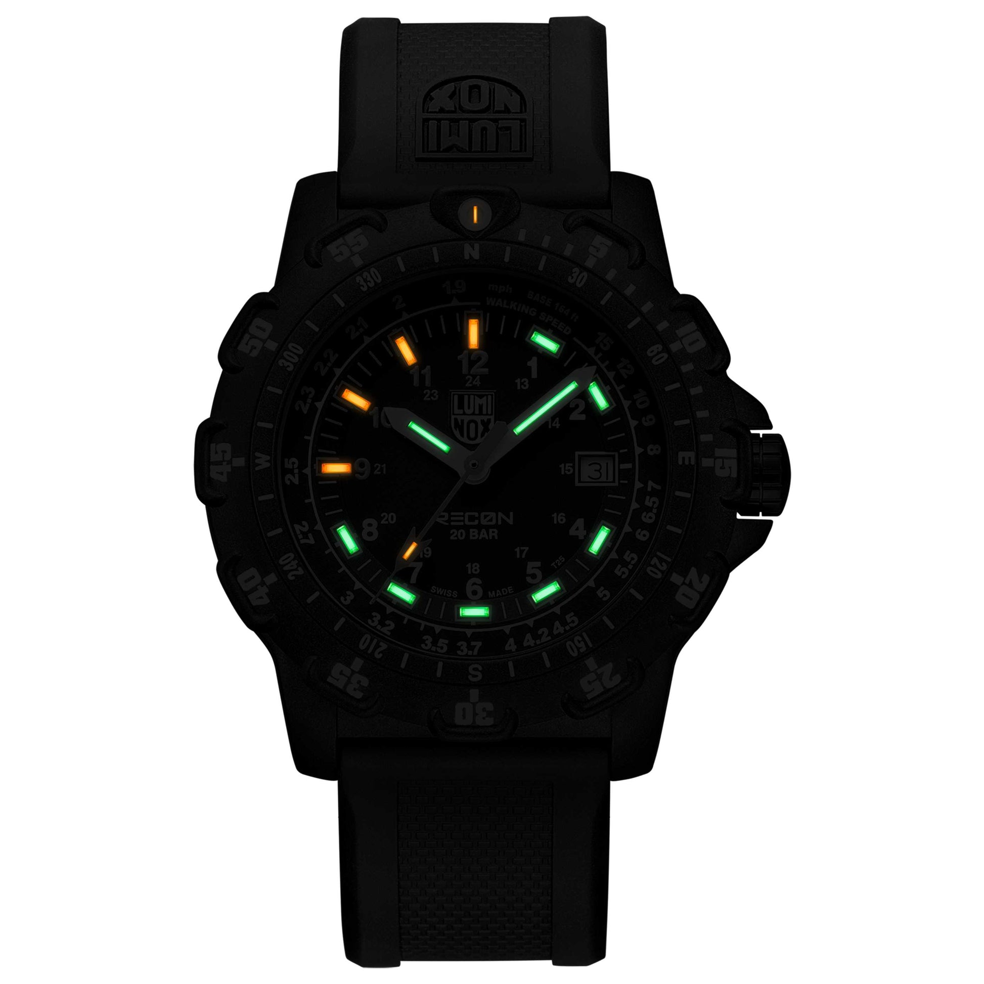 Left view of Luminox Recon Men's Quartz Watch A-8822-MI