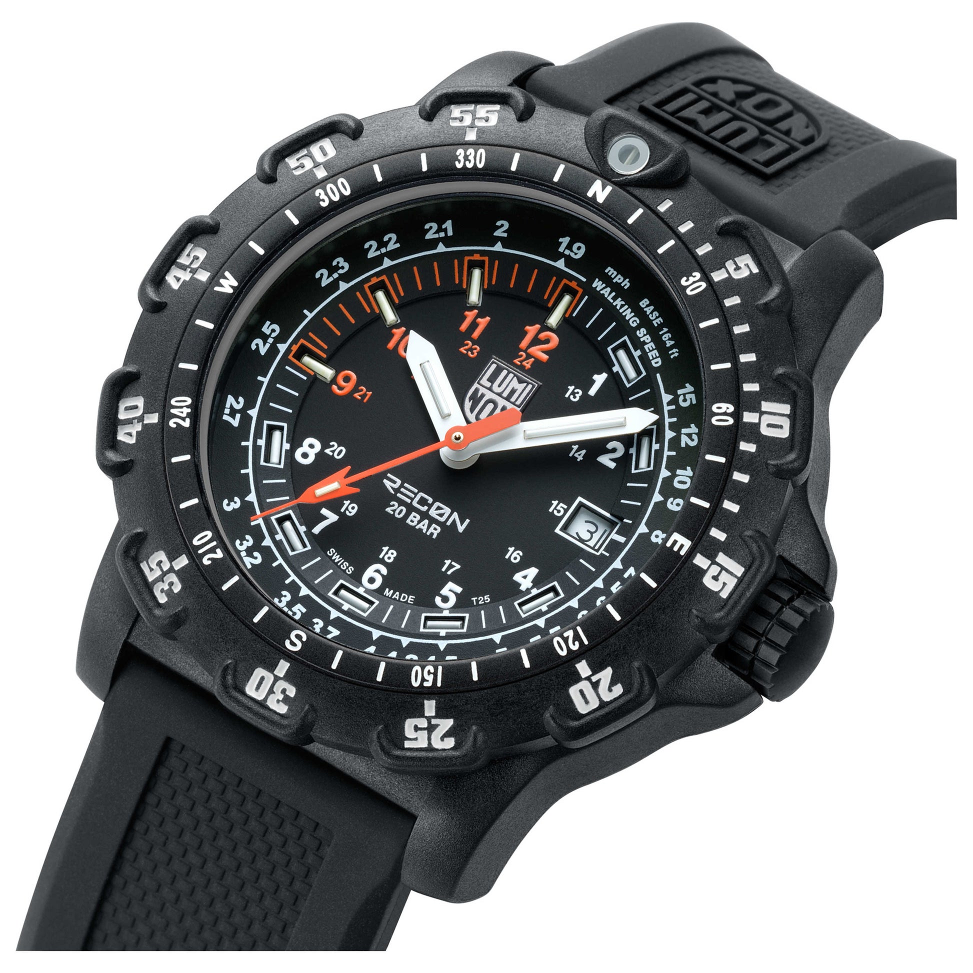 Right view of Luminox Recon Men's Quartz Watch A-8822-MI
