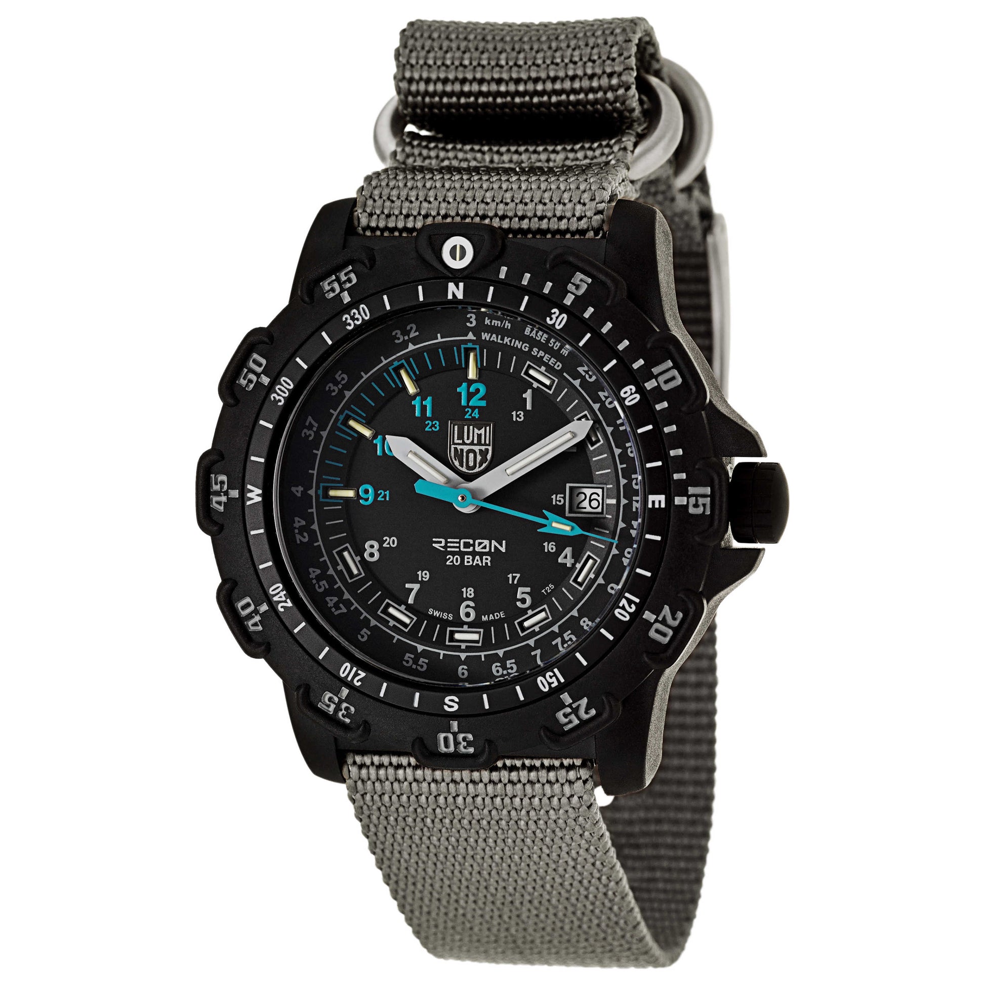 Front view of Luminox Recon Men's Swiss Quartz (Battery-Powered) Watch A-8823-KM