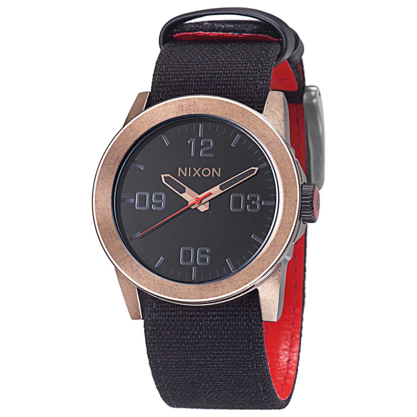 Front view of Nixon The Private Men's Japanese Quartz (Battery-Powered) Watch A049872-00
