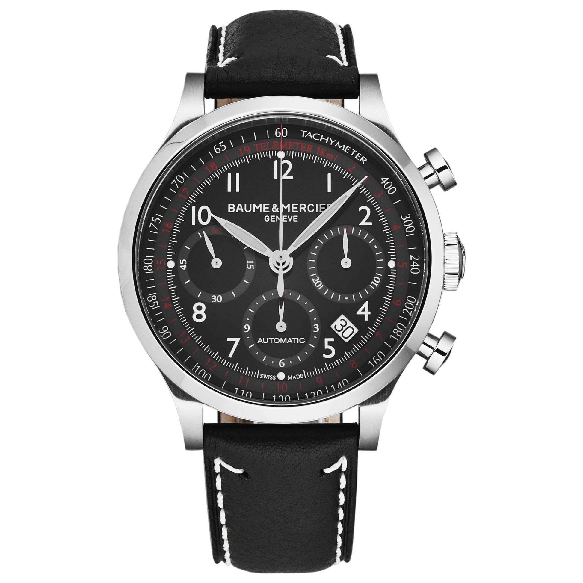 Front view of Baume and Mercier Capeland Men's Automatic Watch A10001