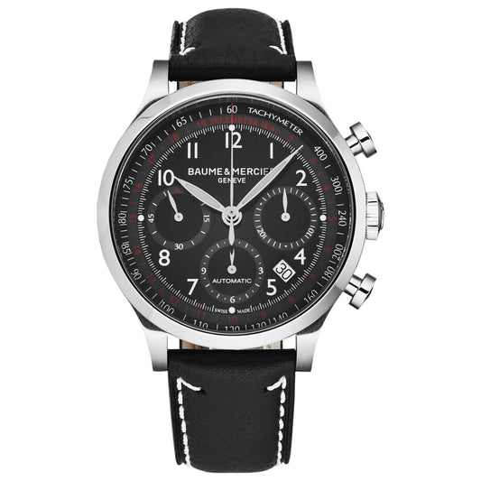 Front view of Baume and Mercier Capeland Men's Automatic Watch A10001
