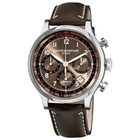 Front view of Baume and Mercier Capeland Men's Automatic Watch A10002
