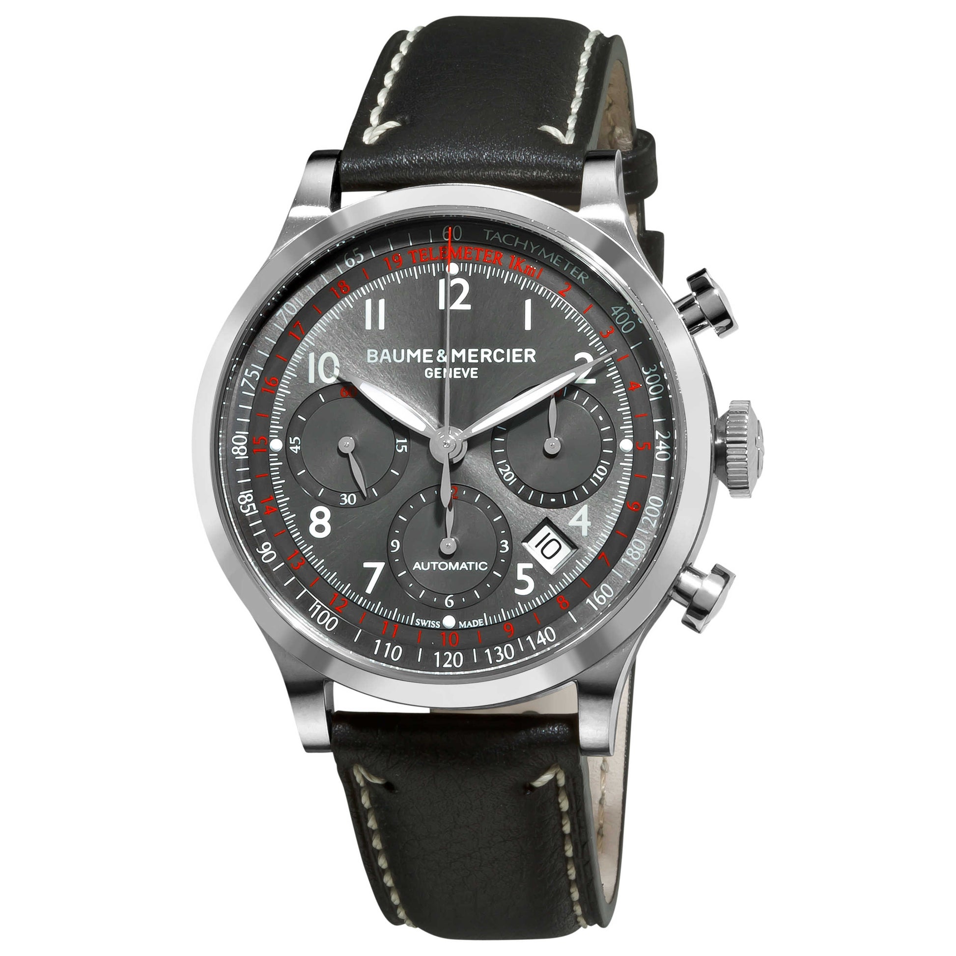 Front view of Baume and Mercier Capeland Men's Automatic Watch A10003