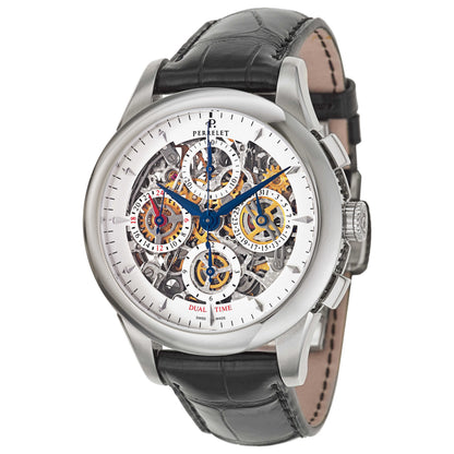 Front view of Perrelet Skeleton Chrono Men's Automatic Watch A1010-7