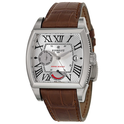 Front view of Perrelet Power Reserve Men's Automatic Watch A1021-1