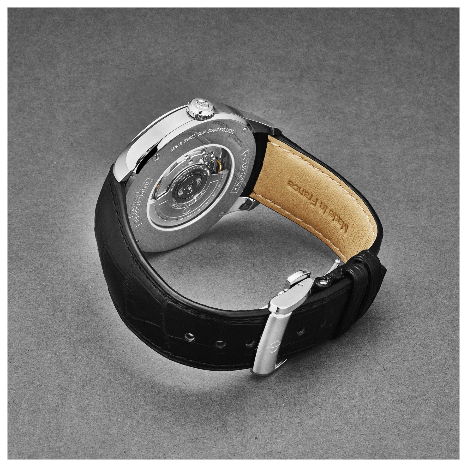 Left view of Baume and Mercier Clifton Men's Automatic Watch A10316