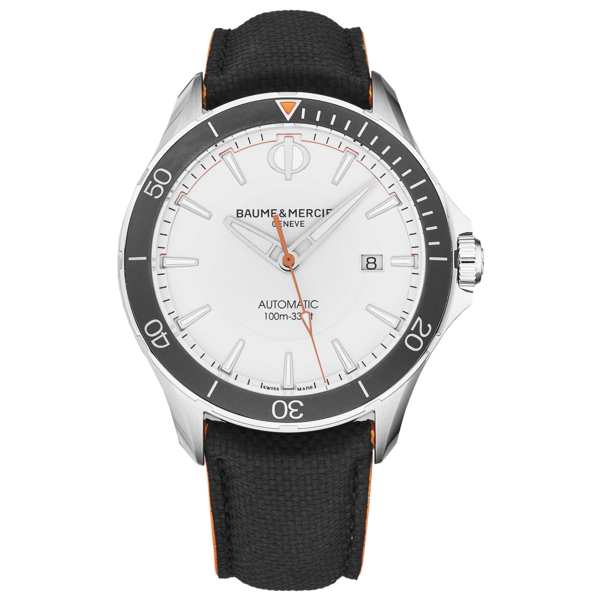 Front view of Baume and Mercier Clifton Men's Automatic Watch A10337