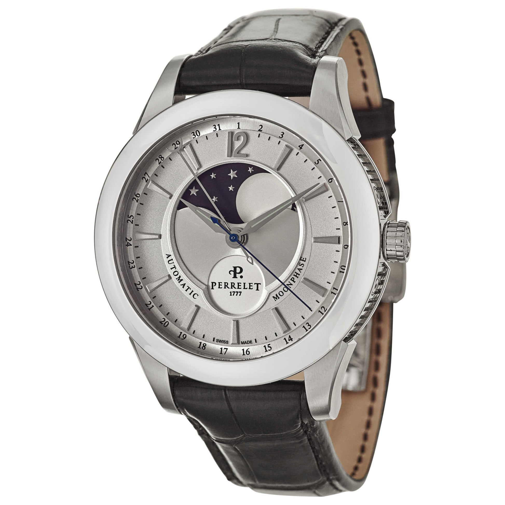 Front view of Perrelet Moonphase Men's Automatic Watch A1039-6