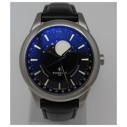 Front view of Perrelet Moonphase Men's Automatic Watch A1039-7-SD