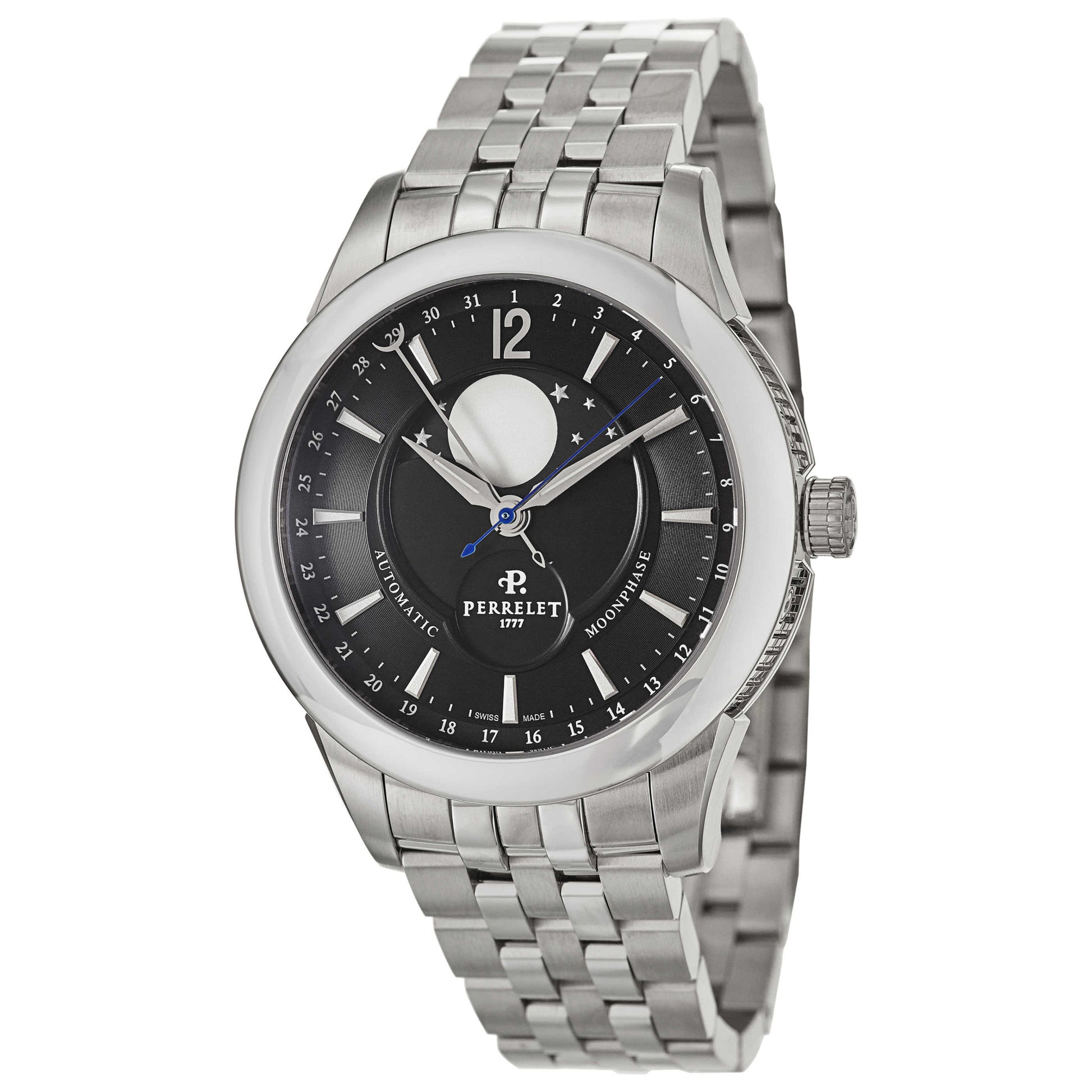 Front view of Perrelet Moonphase Men's Automatic Watch A1039-G