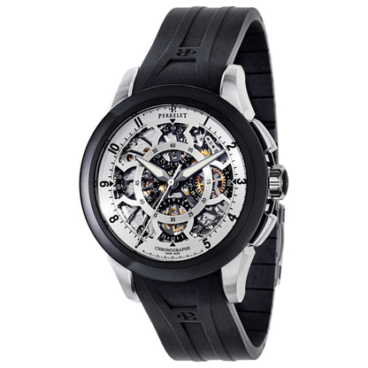Front view of Perrelet Skeleton Chronograph Men's Automatic Watch A1056-1