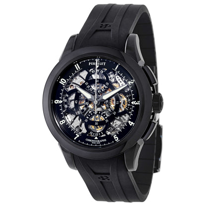 Front view of Perrelet Skeleton Chronograph Men's Automatic Watch A1057-1