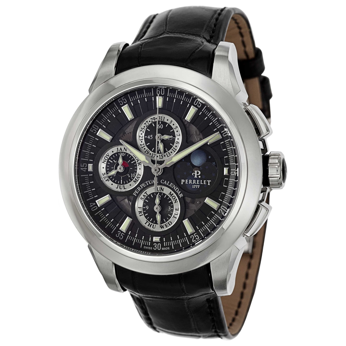 Front view of Perrelet Specialties Men's Automatic Watch A1058-1