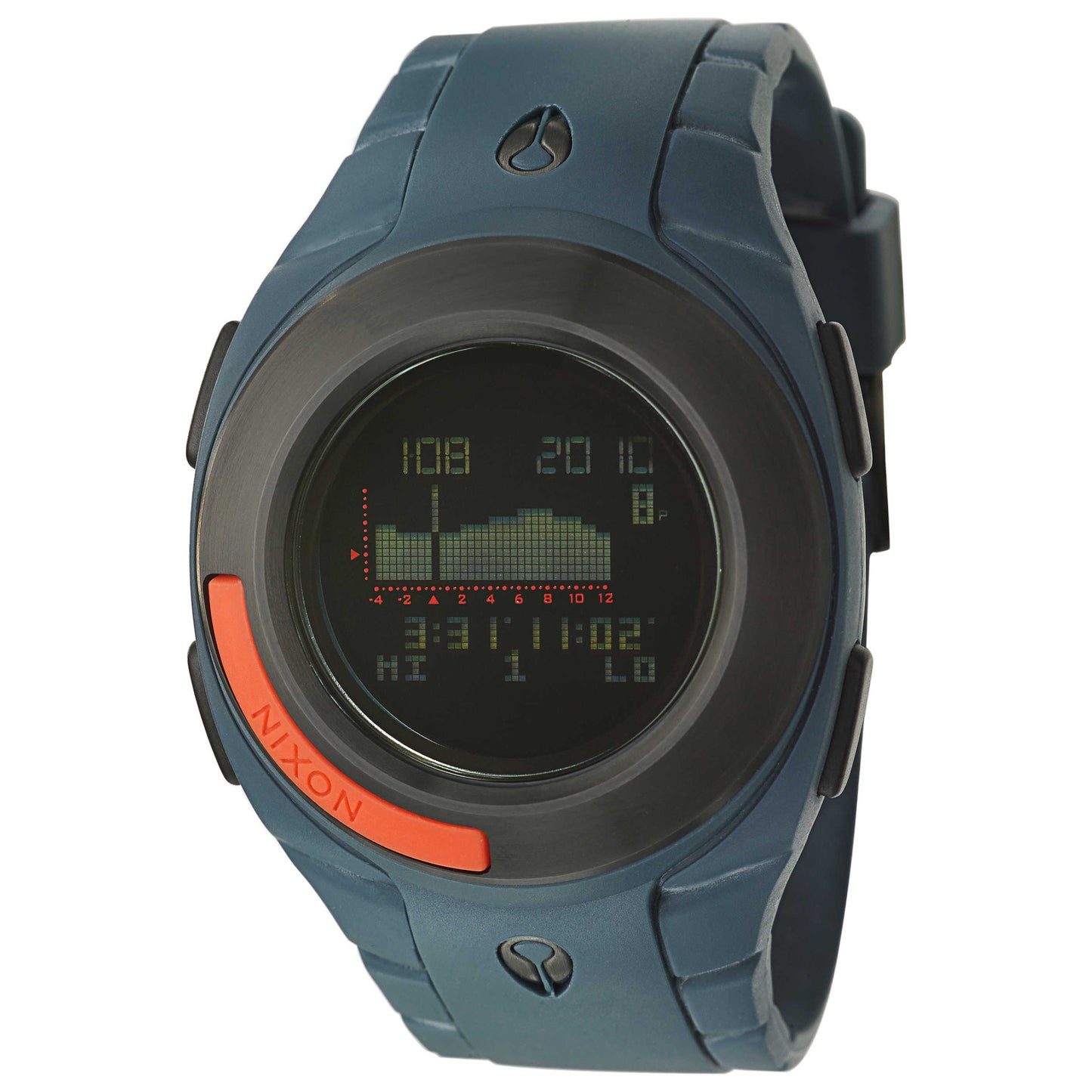 Front view of Nixon The Outsider Tide Men's Quartz Watch A128690-00