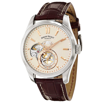 Front view of Armand Nicolet L06 Men's Manual-Wind Watch A130AAA-AS-P713BX2