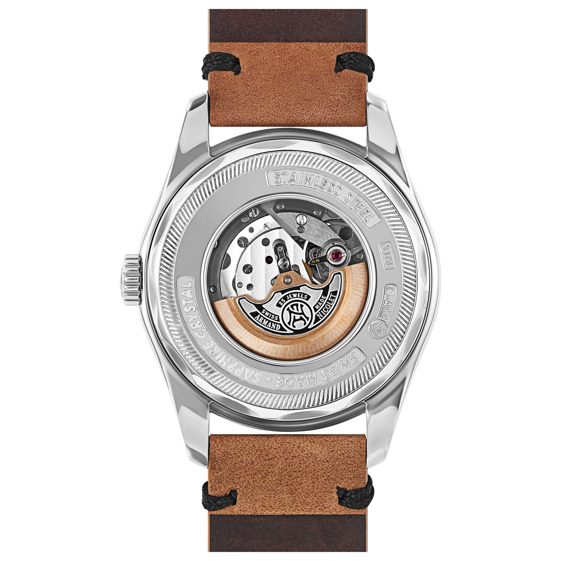 Armand Nicolet HS2 Men's Automatic Watch A136AAA-BU-PK2140CA - Image #2