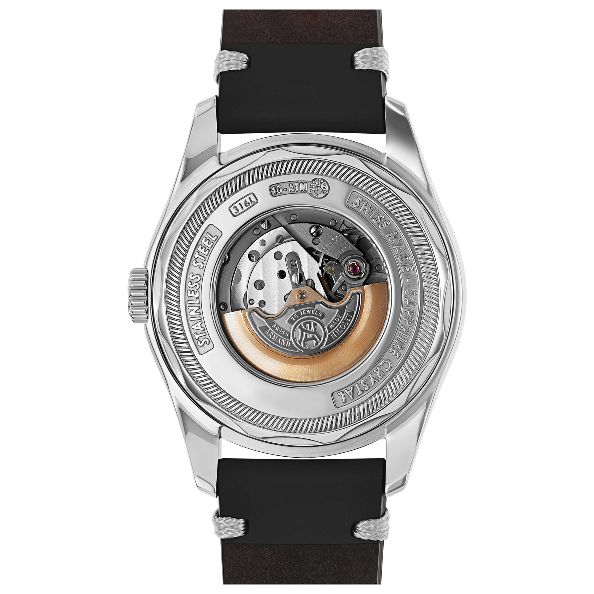 Armand Nicolet HS2 Men's Automatic Watch A136AAA-NR-PK2140NR - Image #2