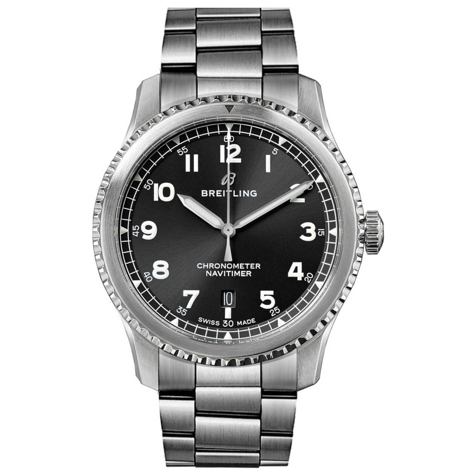 Front view of Breitling Navitimer Men's Automatic Watch A17314101B1A1