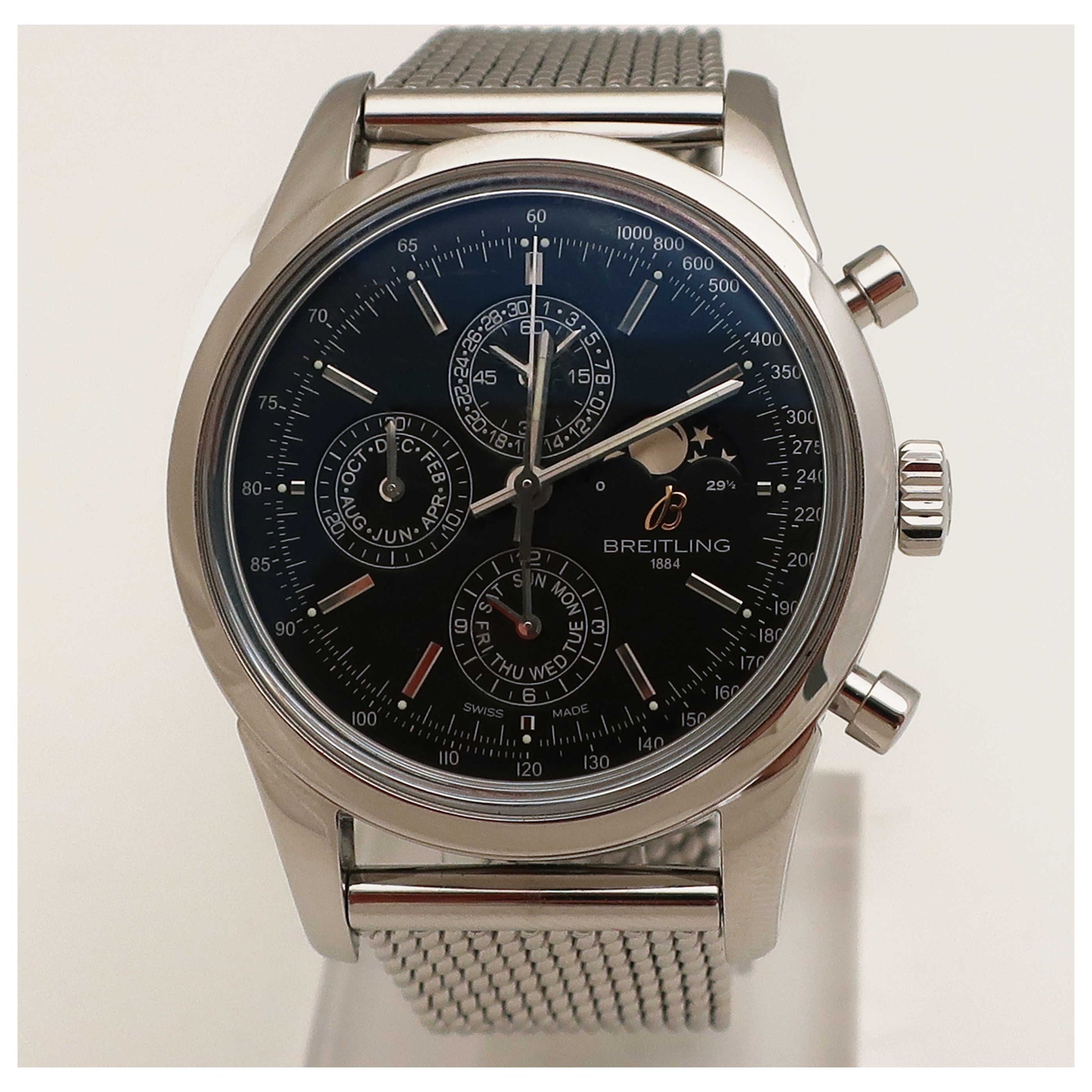 Front view of Breitling Transocean Men's Automatic Watch A1931012-BB68154A-SD