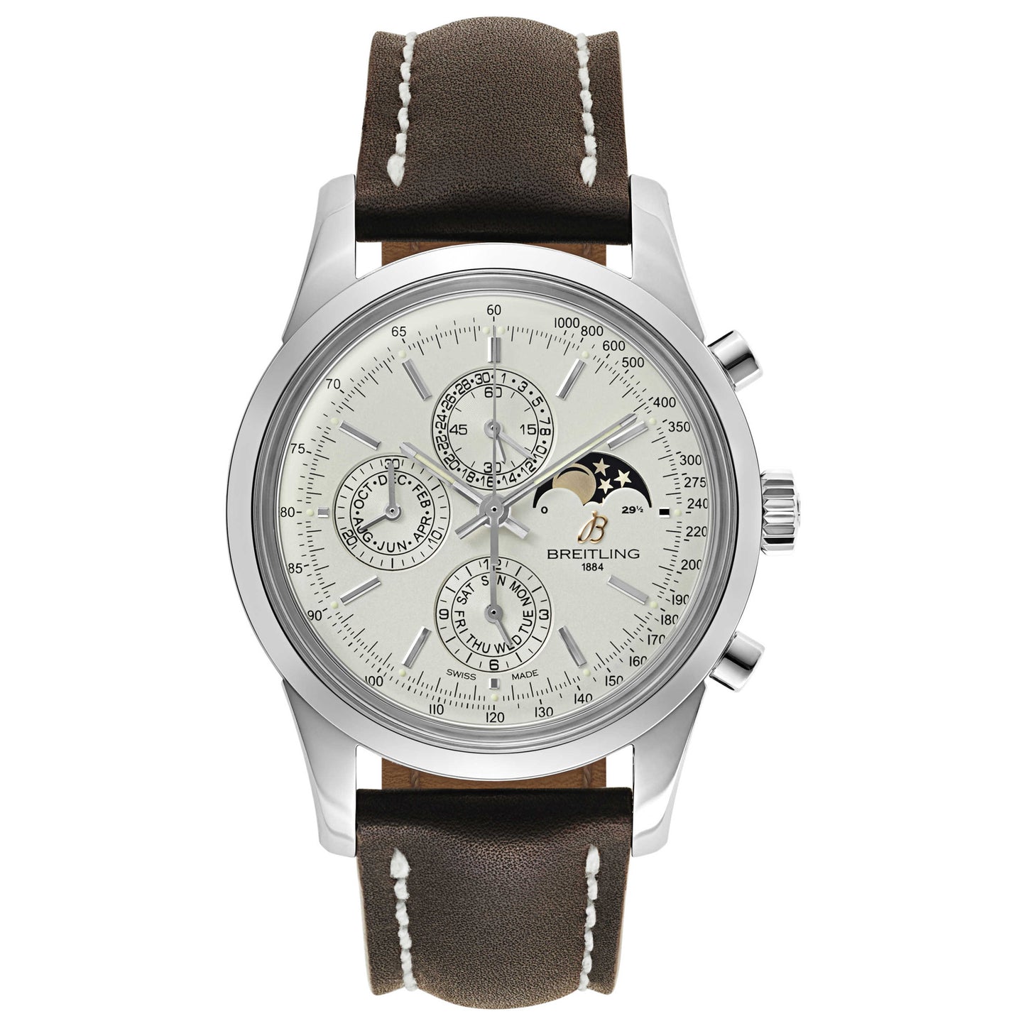 Front view of Breitling Transocean Men's Automatic Watch A1931012-G750-744P