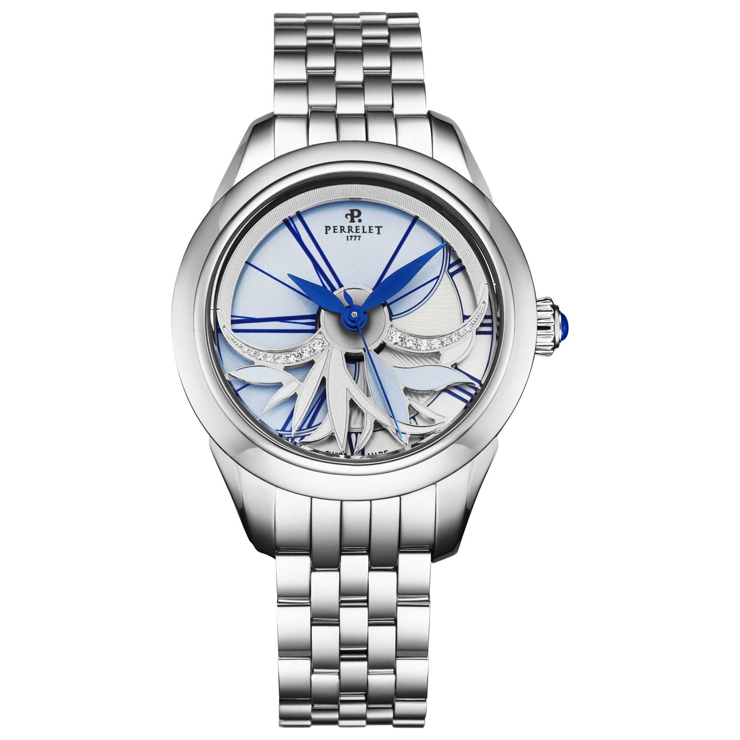 Front view of Perrelet Diamond Flower Women's Automatic Watch A2065/10