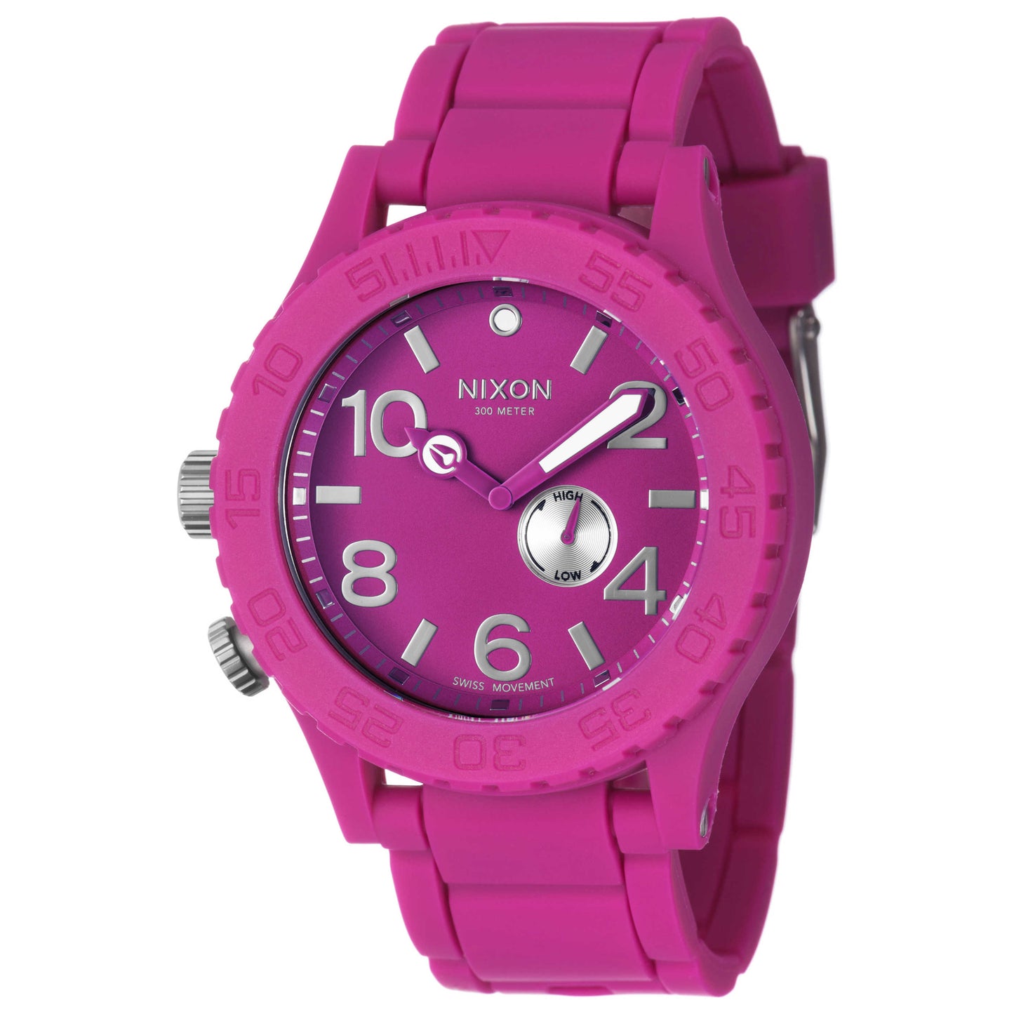 Front view of Nixon The Rubber 51-30 Men's Swiss Quartz (Battery-Powered) Watch A236644-00
