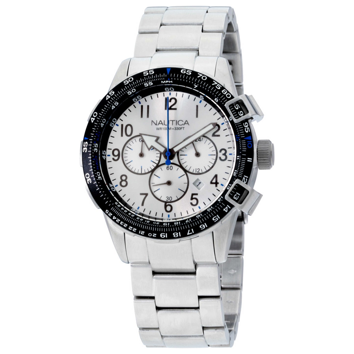 Front view of Nautica BFC 44 Men's Quartz Watch A24006G