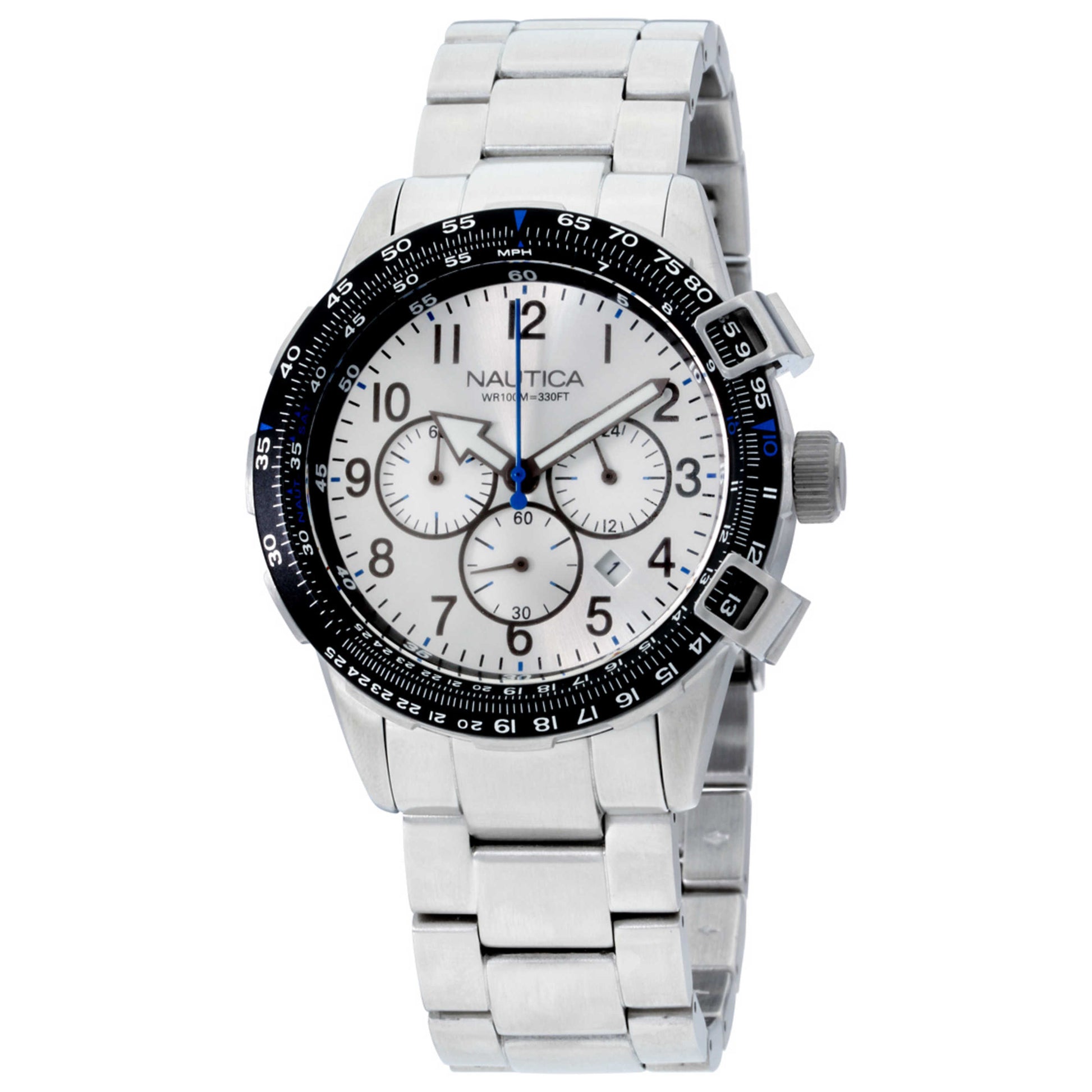 Front view of Nautica BFC 44 Men's Quartz Watch A24006G