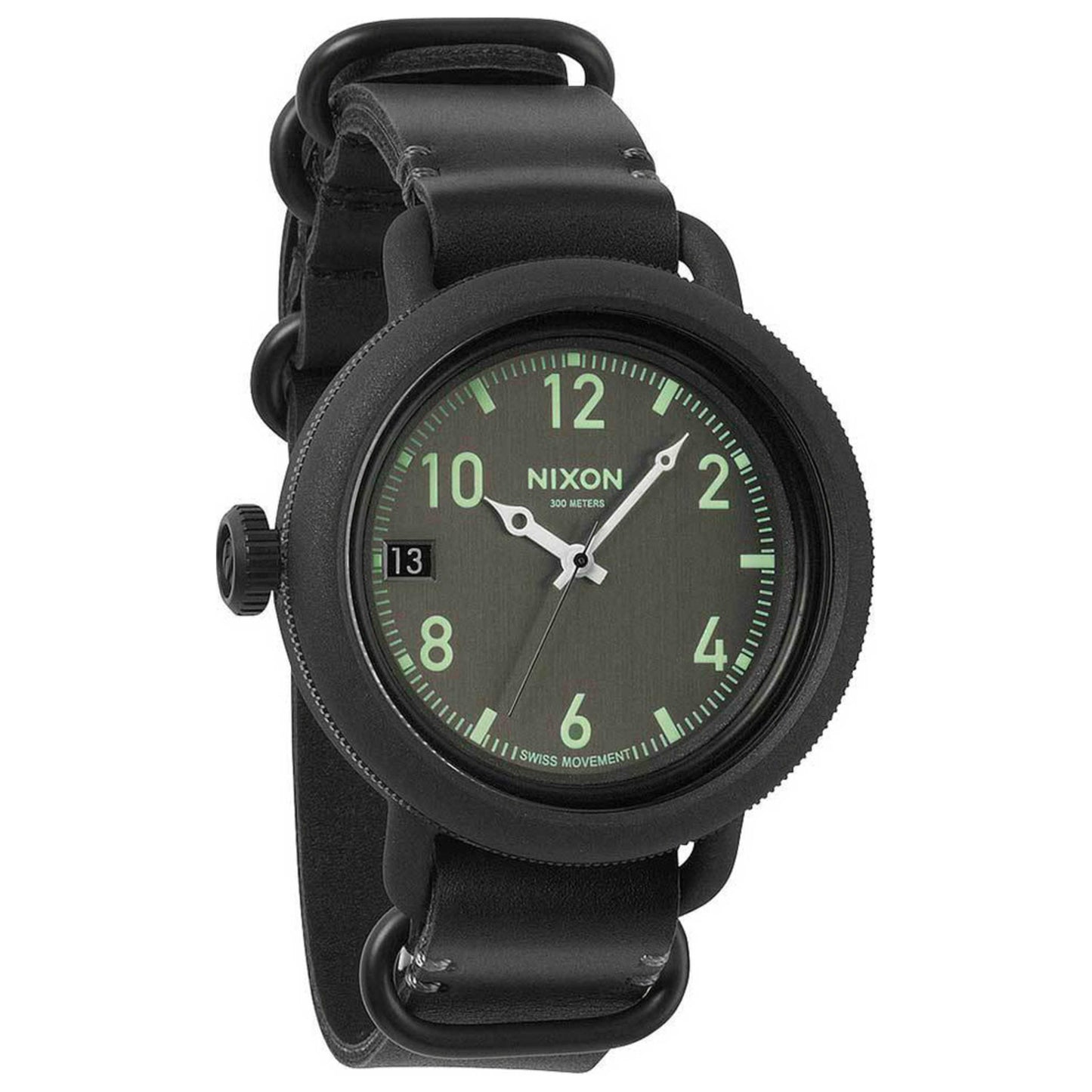 Front view of Nixon October Men's Quartz Watch A279-001-00