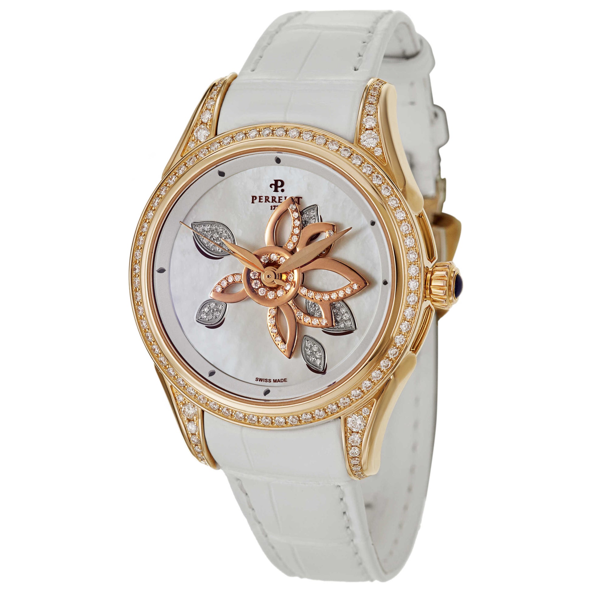 Front view of Perrelet Diamond Flower Women's Automatic Watch A3020-1