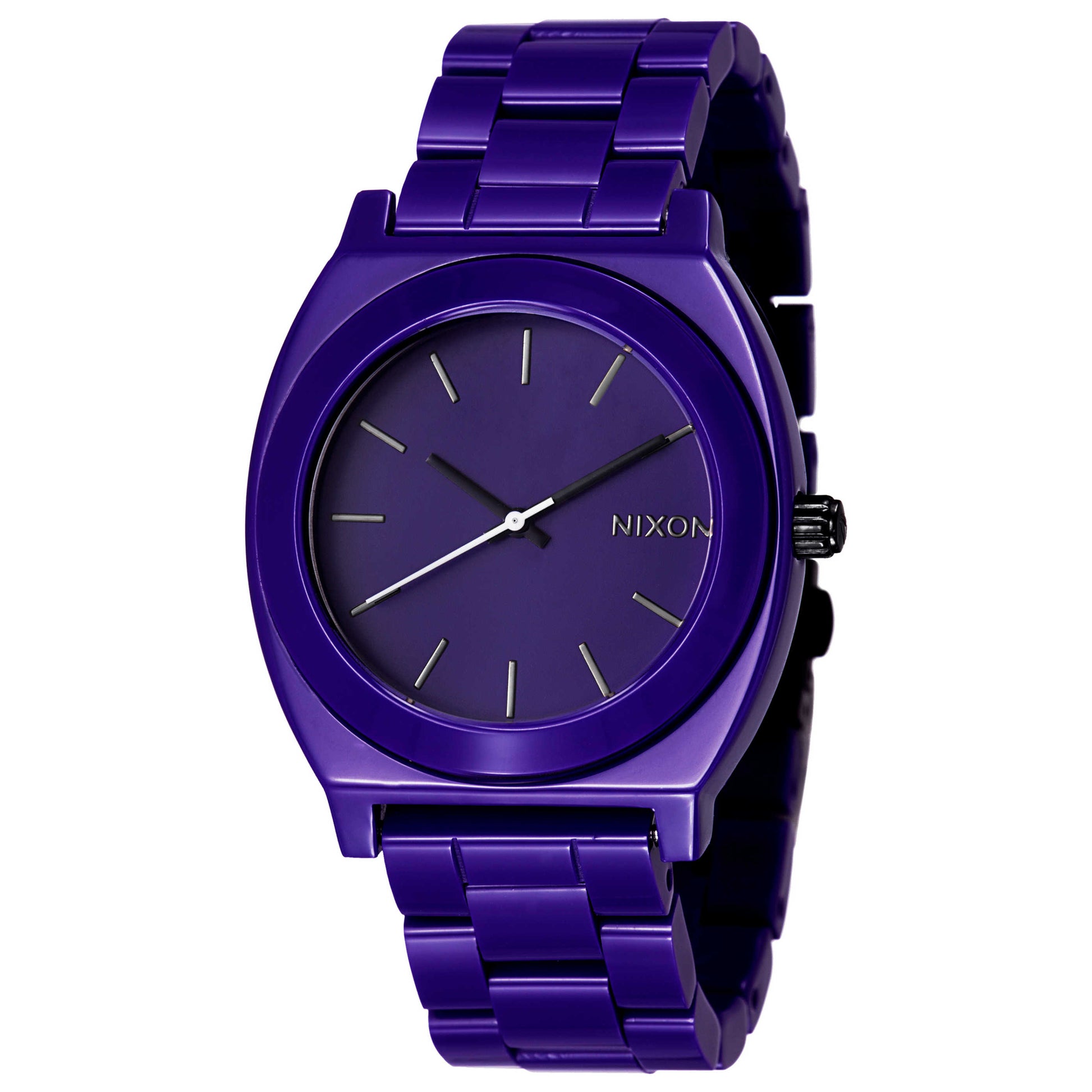 Front view of Nixon The Time Teller Men's Japanese Quartz (Battery-Powered) Watch A327230-00