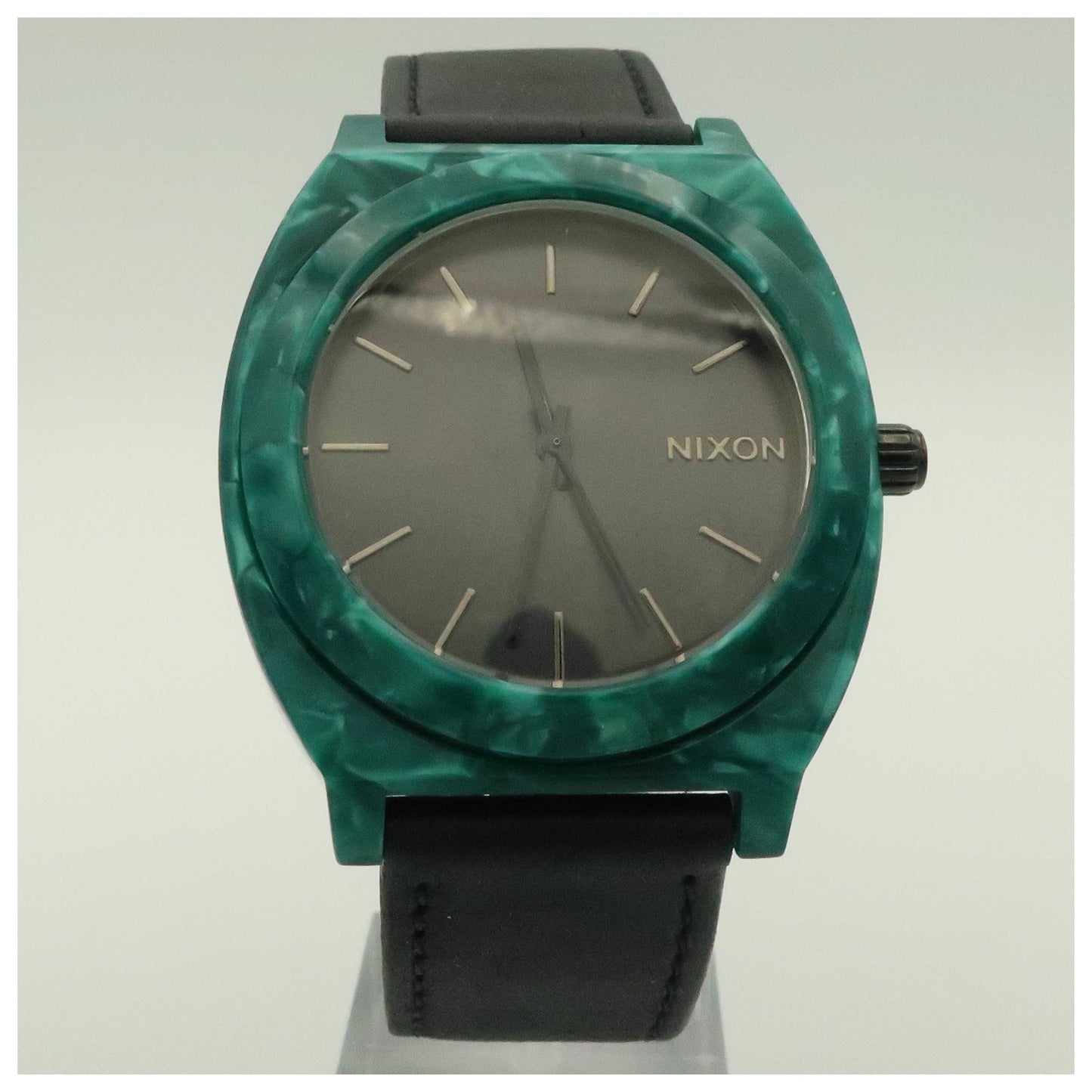 Front view of Nixon The Time Teller Men's Japanese Quartz (Battery-Powered) Watch A3281054-00-PO