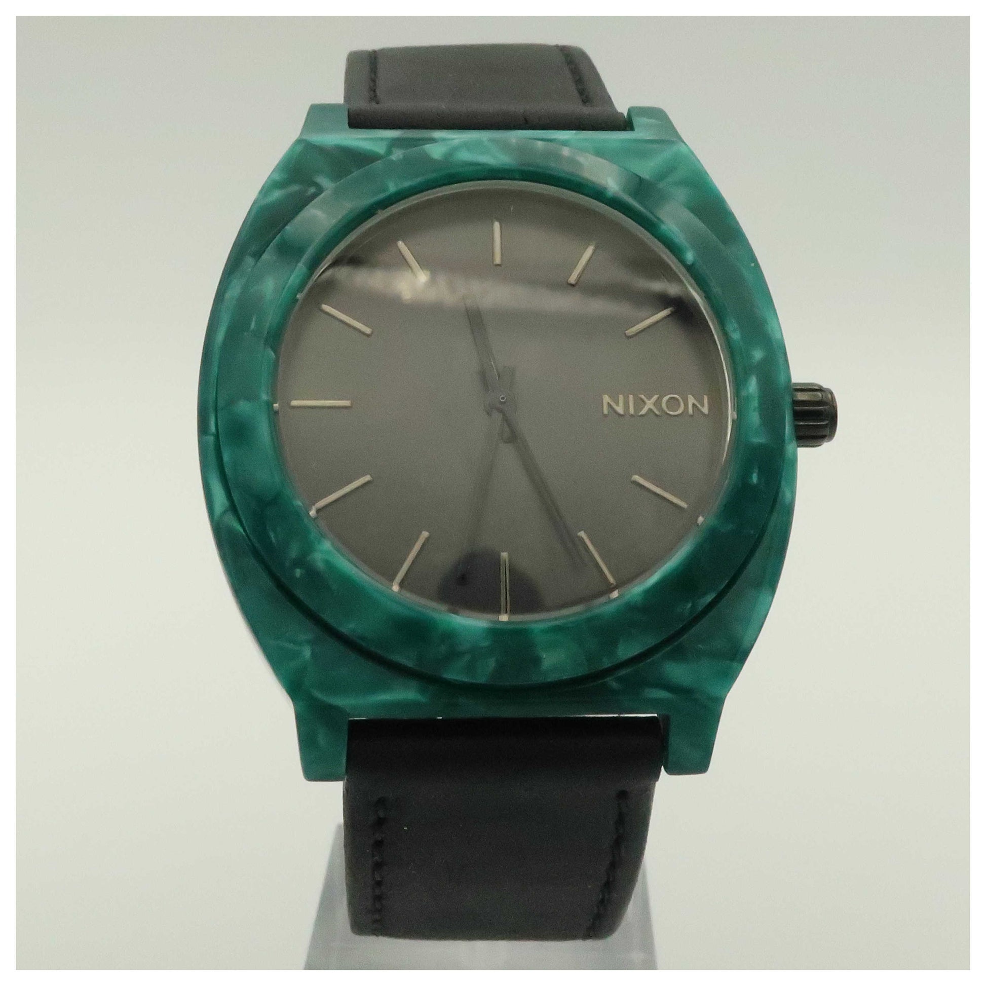 Front view of Nixon The Time Teller Men's Japanese Quartz (Battery-Powered) Watch A3281054-00-PO