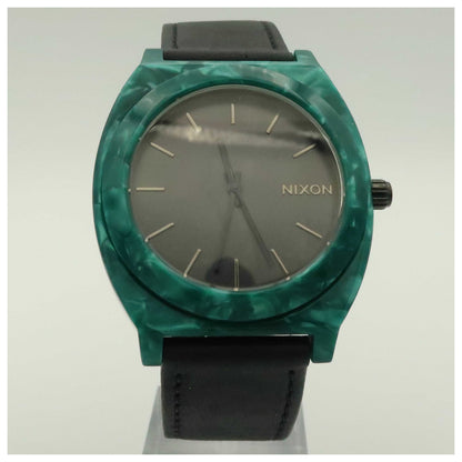 Front view of Nixon The Time Teller Men's Japanese Quartz (Battery-Powered) Watch A3281054-00-PO