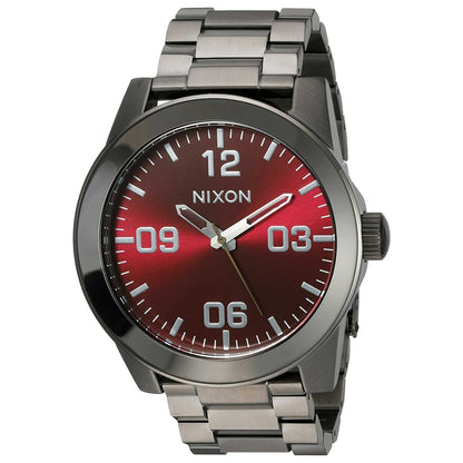 Front view of Nixon Corporal Men's Japanese Quartz (Battery-Powered) Watch A3462073-00