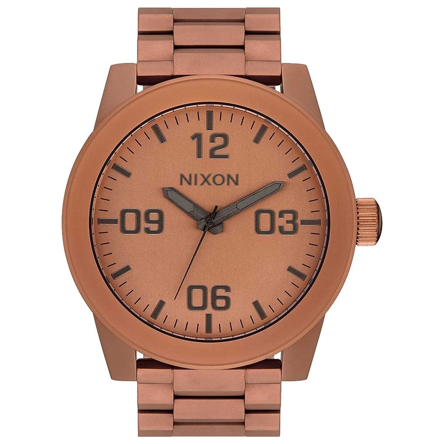 Front view of Nixon Corporal Men's Japanese Quartz (Battery-Powered) Watch A3463165-00