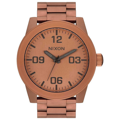 Front view of Nixon Corporal Men's Japanese Quartz (Battery-Powered) Watch A3463165-00