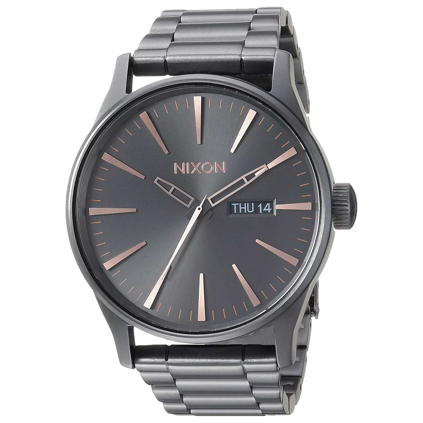 Front view of Nixon The Sentry Men's Quartz Watch A3562785-00
