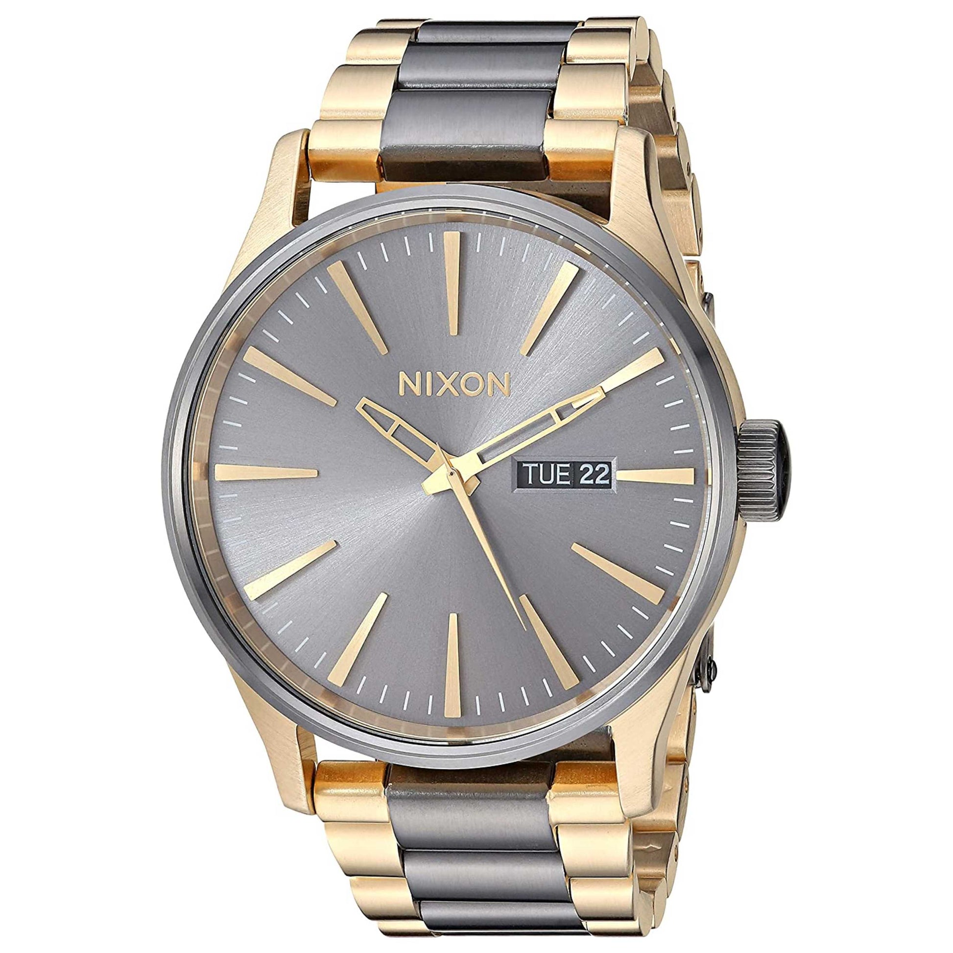 Front view of Nixon The Sentry Men's Quartz Watch A356595-00