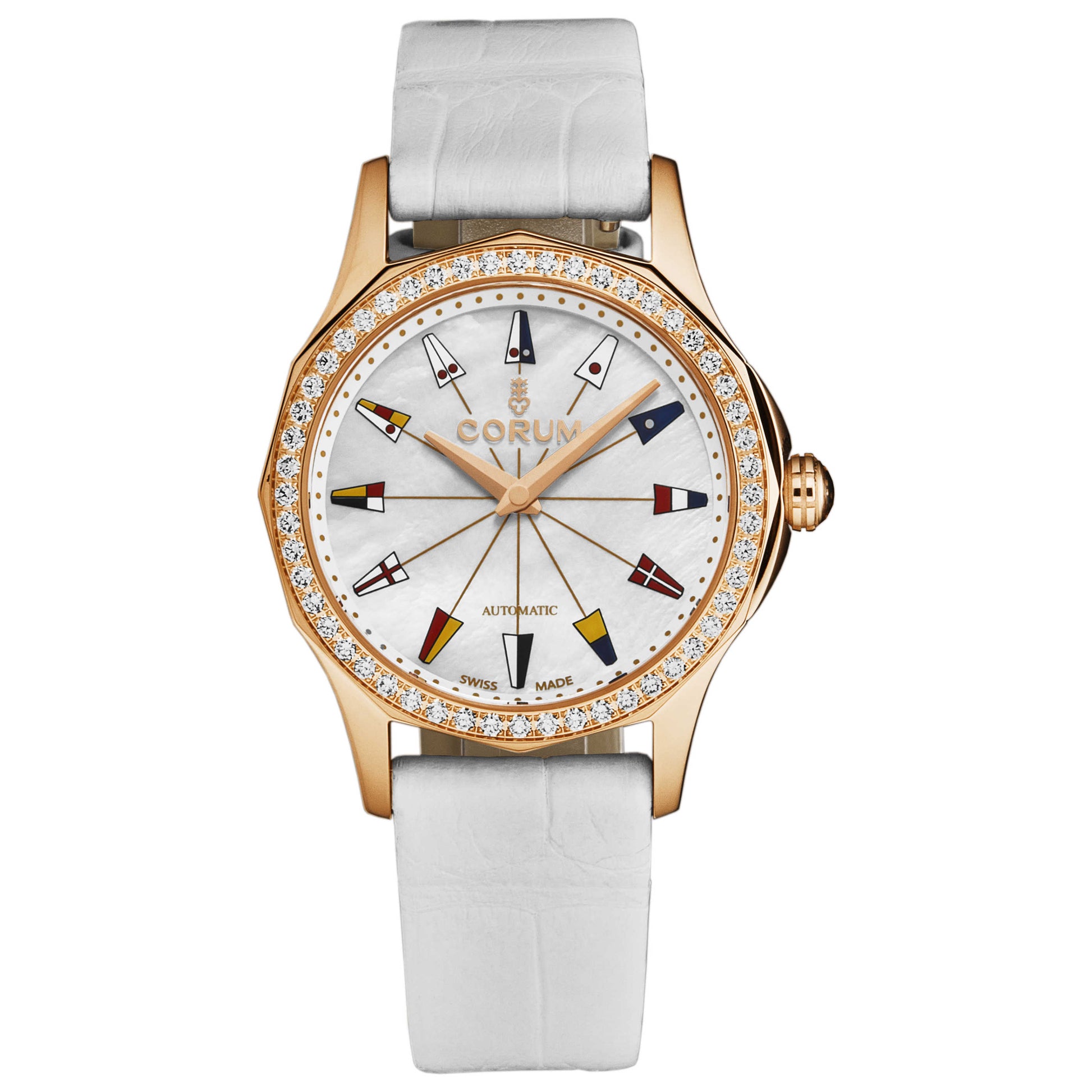 Front view of Corum Admiral Cup Women's Automatic Watch A400/02904