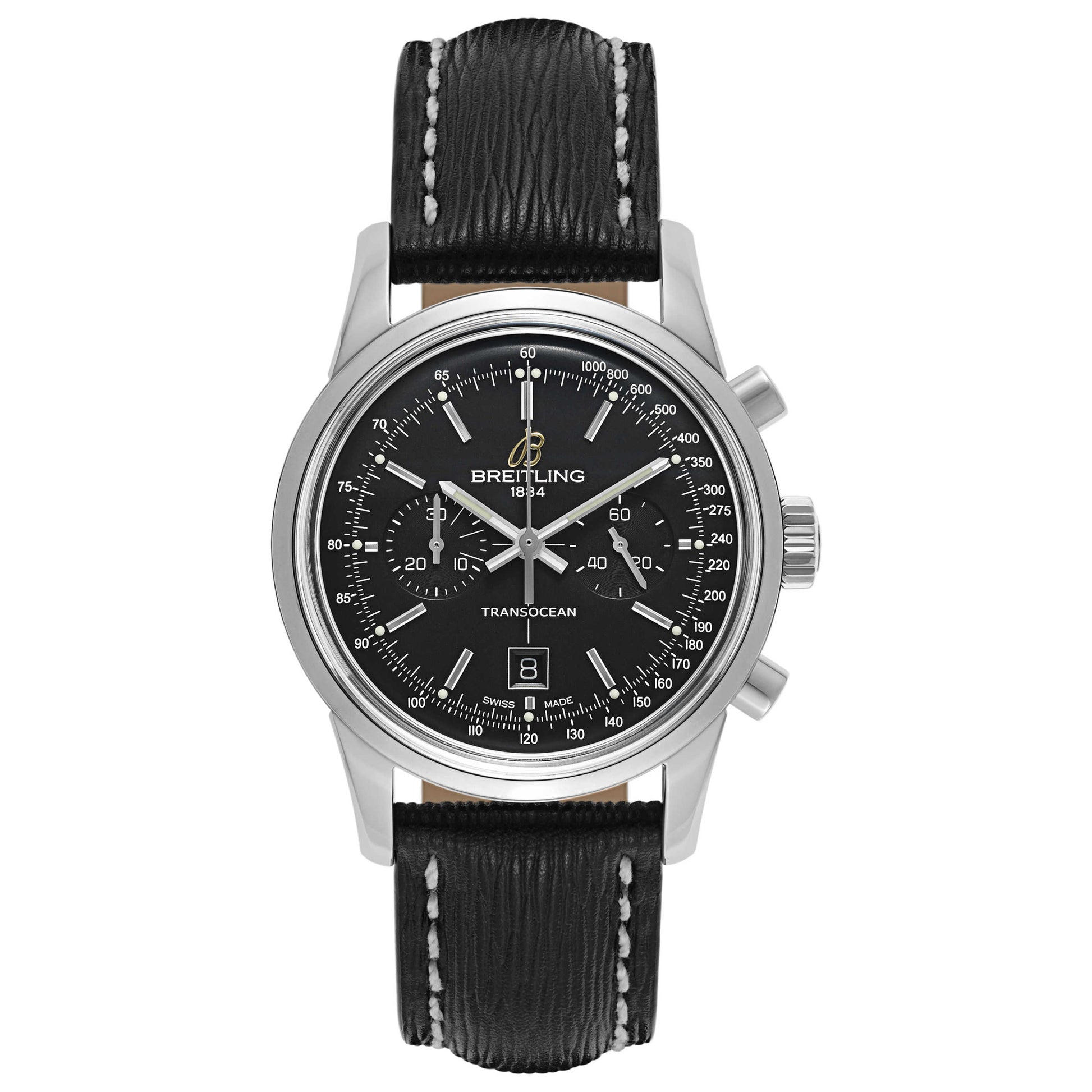 Front view of Breitling Transocean Men's Automatic Watch A4131012-BC06-218X