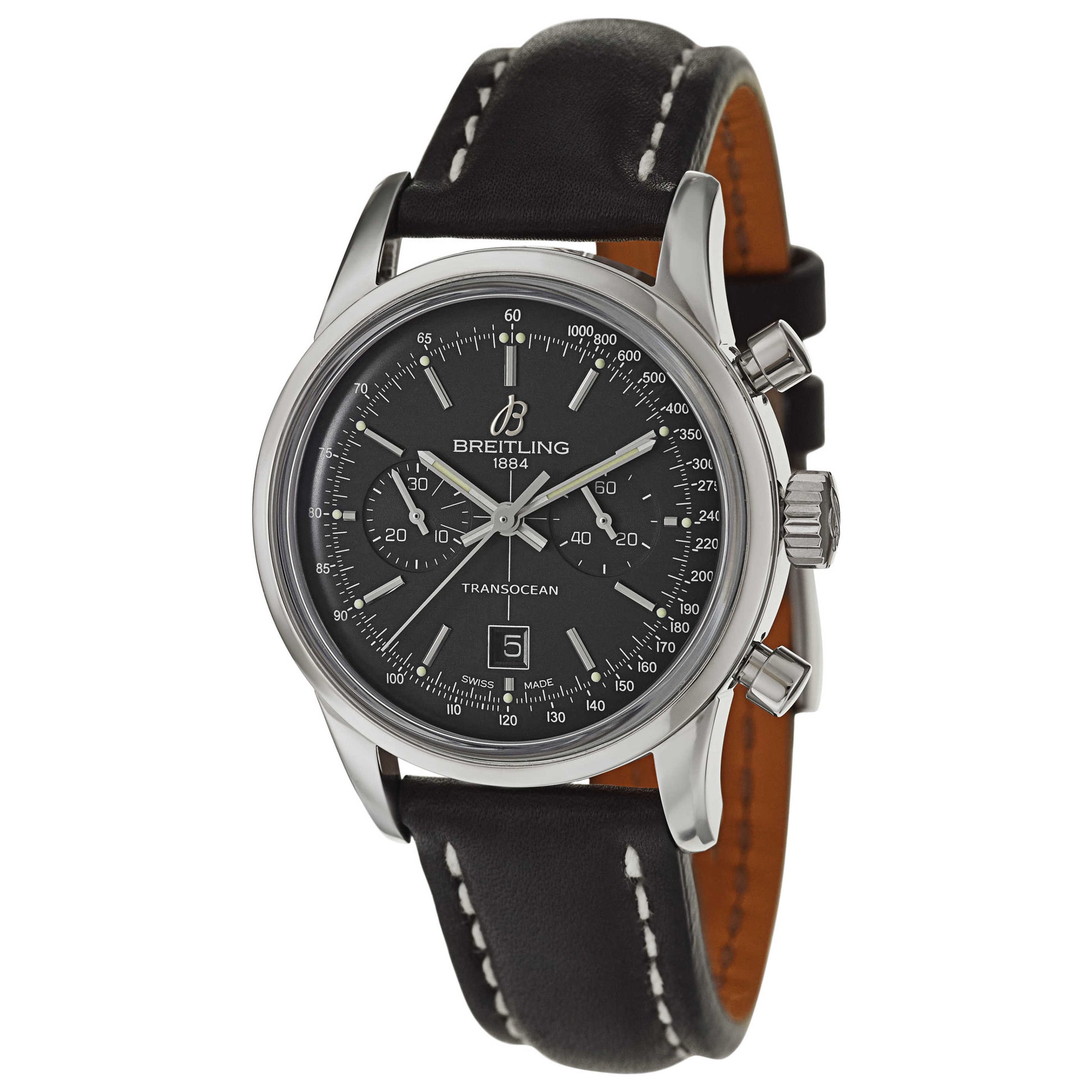 Front view of Breitling Transocean Men's Automatic Watch A4131012-BC06-428X