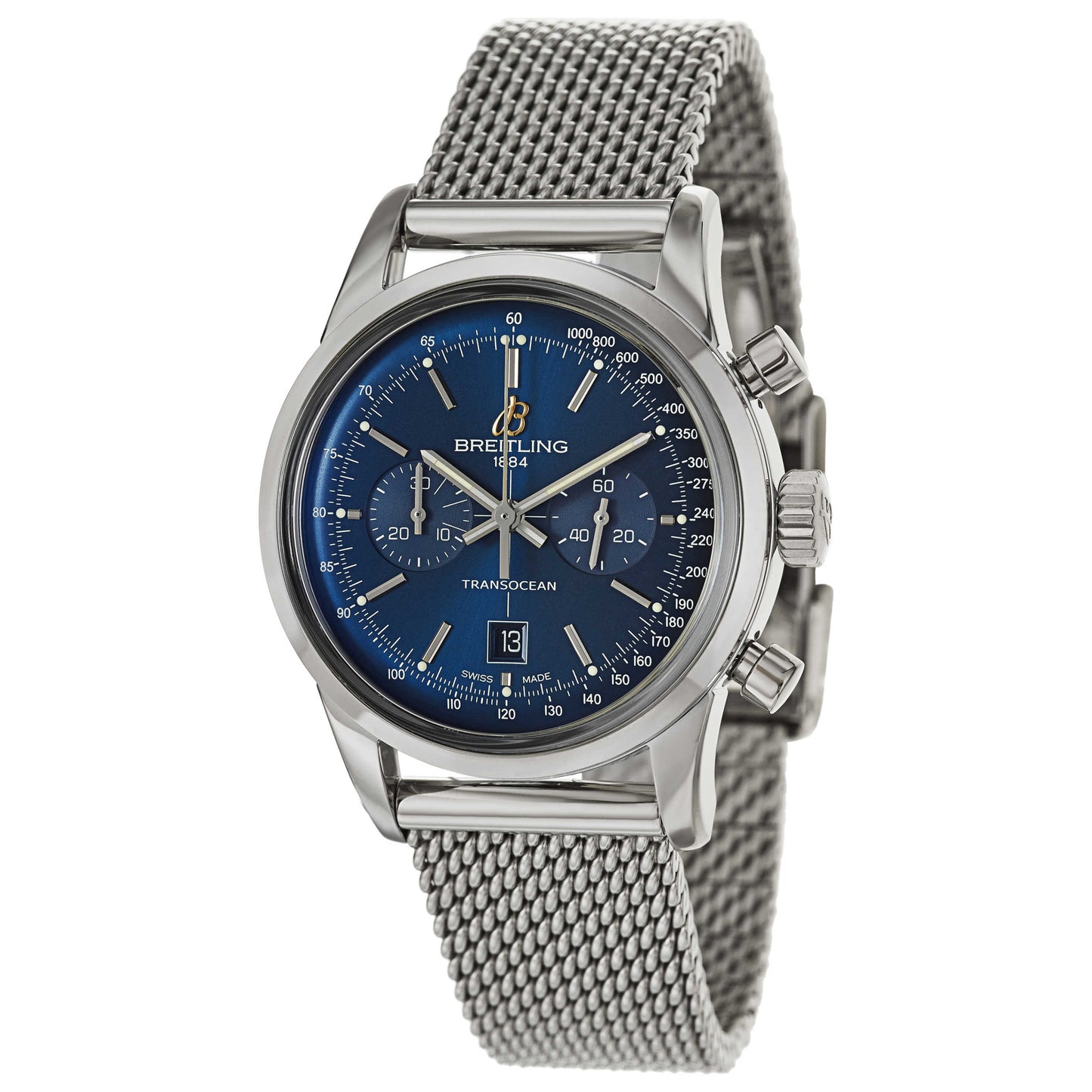 Front view of Breitling Transocean Men's Automatic Watch A4131012-C862-171A