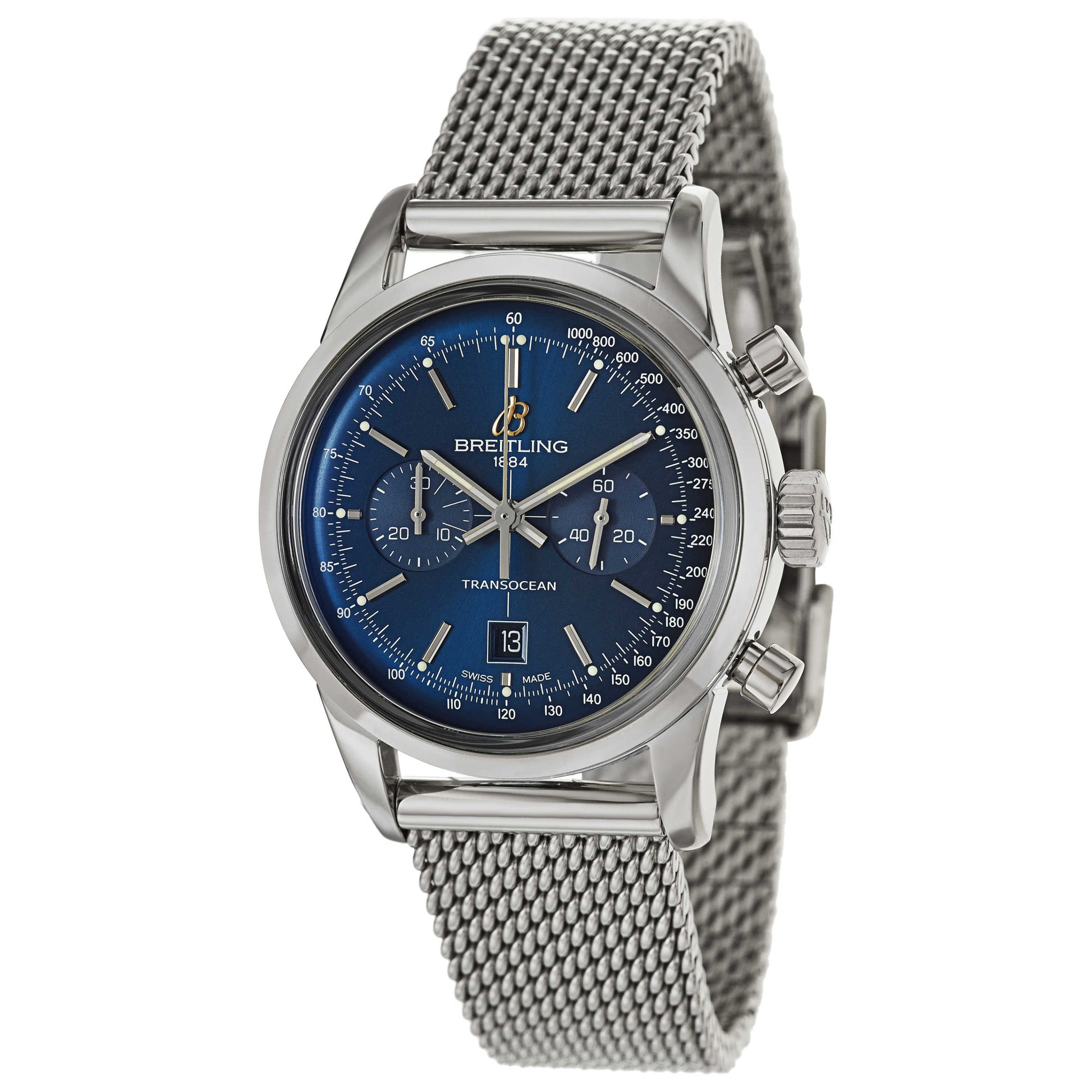Front view of Breitling Transocean Men's Automatic Watch A4131012-C862-171A